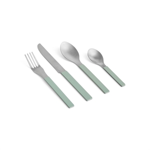 Hay MVS Cutlery Bestiksæt / kniv, gaffel, spiseske og teske / Green / Stærk Pris